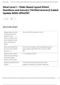 Nicet Level 1 - Water Based Layout EXAM Questions and Answers &lpar;Verified Answers&rpar; &lpar;Latest Update 2025&rpar; UPDATE&excl;&excl;