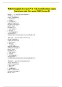 NIHSS-English Group E-V3 - 5th Certification Exam Questions and Answers &lpar;NIH Group E&rpar;