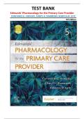 Test Bank for Edmunds' Pharmacology for the Primary Care Provider&comma; 5th Edition by Constance G&period; Visovsky&comma; Cheryl H&period; Zambroski&comma; and Rebecca M&period; Lutz &vert;all chapters covered&vert;