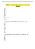 NIHSS Group D study set Exam Questions and Answers