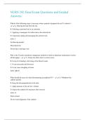 NURS 242 Final Exam Questions and Graded Answers