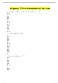 nih group E Exam Questions and Answers