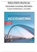 Test Bank for Intermediate Accounting 18th Edition by Kieso&comma; Weygandt and Warfield&comma; All 1-23 Chapters Completely Covered With Q&percnt;A&comma; Verified Latest Edition&period;