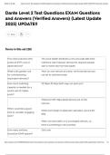 Dante Level 2 Test Questions EXAM Questions and Answers &lpar;Verified Answers&rpar; &lpar;Latest Update 2025&rpar; UPDATE&excl;&excl;