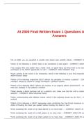 At 2300 Final Written Exam 1 Questions And Correct Answers