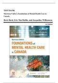 Test Bank - Morrison-Valfre&rsquo;s Foundations of Mental Health Care in Canada&comma; 1st Edition &lpar;Boris Bard-2025&rpar;&comma; Newest Edition&vert;&vert;Ace your exam