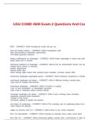 USU COMD 4500 Exam 2 Questions And Correct Answers