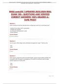 SNSA sonicOS 7 UPDATED 2025&sol;2026 REAL EXAM 100&plus; QUESTIONS AND VERIFIED CORRECT ANSWERS 100&percnt; GRADED  A&plus; SURE PASS&excl;&excl;