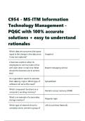 C954 - MS-ITM Information Technology Management - PQGC with 100- accurate solutions 