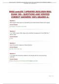 SNSA sonicOS 7 UPDATED 2025&sol;2026 REAL EXAM 100&plus; QUESTIONS AND VERIFIED CORRECT ANSWERS 100&percnt; GRADED  A&plus; SURE PASS&excl;&excl;