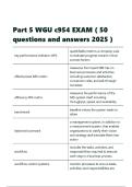 Part 5 WGU c954 EXAM &lpar; 50 questions and answers 2025 &rpar;&period;