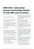WGU C954 - Information Systems Terminology &lpar;Section 2&rpar; with 100- correct answers