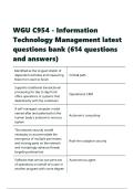 WGU C954 - Information Technology Management latest questions bank &lpar;614 questions and answers&rpar;&period;