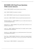 BUSMHR 2292 Final Exam Questions With Correct Answers&period;