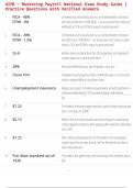 AIPB &ndash; Mastering Payroll National Exam Study Guide &vert; Practice Questions with Verified Answers