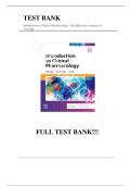 Test Bank for Introduction to Clinical Pharmacology&comma; 11th Edition by Constance G&period; Visovsky&vert;9780443115950&vert;All Chapters 1-20&vert;LATEST 2025