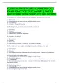 FLORIDA STATEBOARD COSMETOLOGY EXAM PRACTICE TEST &lpar;ANGEL&rpar; PART 1 QUESTIONS WITH COMPLETE SOLUTIONS &period;