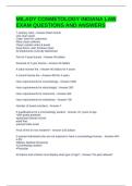 MILADY COSMETOLOGY INDIANA LAW EXAM QUESTIONS AND ANSWERS