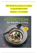 Test Bank for Nutrition For Healthy Living 6th Edition by Wendy J&period; Schiff &lpar;Author&rpar;&comma; Traci L&period; Keck &lpar;Author&rpar; &lpar;2025&sol;2026&rpar; &lpar;New Edition with All Chapters Covered&rpar;