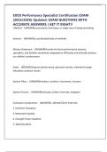 EXOS Performance Specialist Certification EXAM &lpar;2025&sol;2026&rpar; Updated&colon; EXAM QUESTIONS WITH ACCURATE ANSWERS &vert; GET IT RIGHT&excl;&excl;