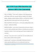 misy 5335 Exam 2026 Questions and Answers 100&percnt; Pass Guaranteed