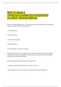 BIOD 101 Module 5  &lpar;EXAM&rpar;&vert;100&percnt;GUARANTEED PASS&vert;GRADED  A&plus;&vert;LATEST UPDATED&vert;VERIFIED