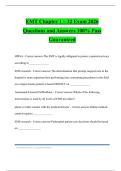 EMT Chapter 1 &ndash; 32 Exam 2026 Questions and Answers 100&percnt; Pass Guaranteed