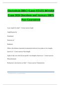 Electrolysis IBEC&plus;Laser STATE BOARD Exam 2026 Questions and Answers 100&percnt; Pass Guaranteed