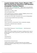 Loyola System Entry Exam &lpar;Region VIII&rpar; &ndash; BLS Solved Exam Questions and Answers &lpar;Complete Practice