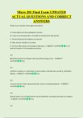 Micro 201 Final Exam UPDATED  ACTUAL QUESTIONS AND CORRECT  ANSWERS