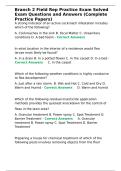 Branch 2 Field Rep Practice Exam Solved Exam Questions and Answers &lpar;Complete Practice