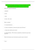 WGU Pathophysiology Exam Study Guide with Questions and Correct Answers