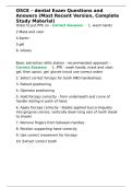 OSCE &ndash; dental Exam Questions and Answers &lpar;Most Recent Version&comma; Complete Study Material&rpar;&period;