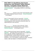 PGA PGM 3&period;0 Qualifying Test Exam Questions and Answers &lpar;Most Recent Version&comma; Complete Study