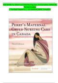 Test Bank for Maternal Child Nursing Care 3rd CANADIAN Edition Keenan Lindsay&period;