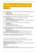 TNCC10TH EDITION Questions and Answers Graded Latest Versions Top Rated A&plus;