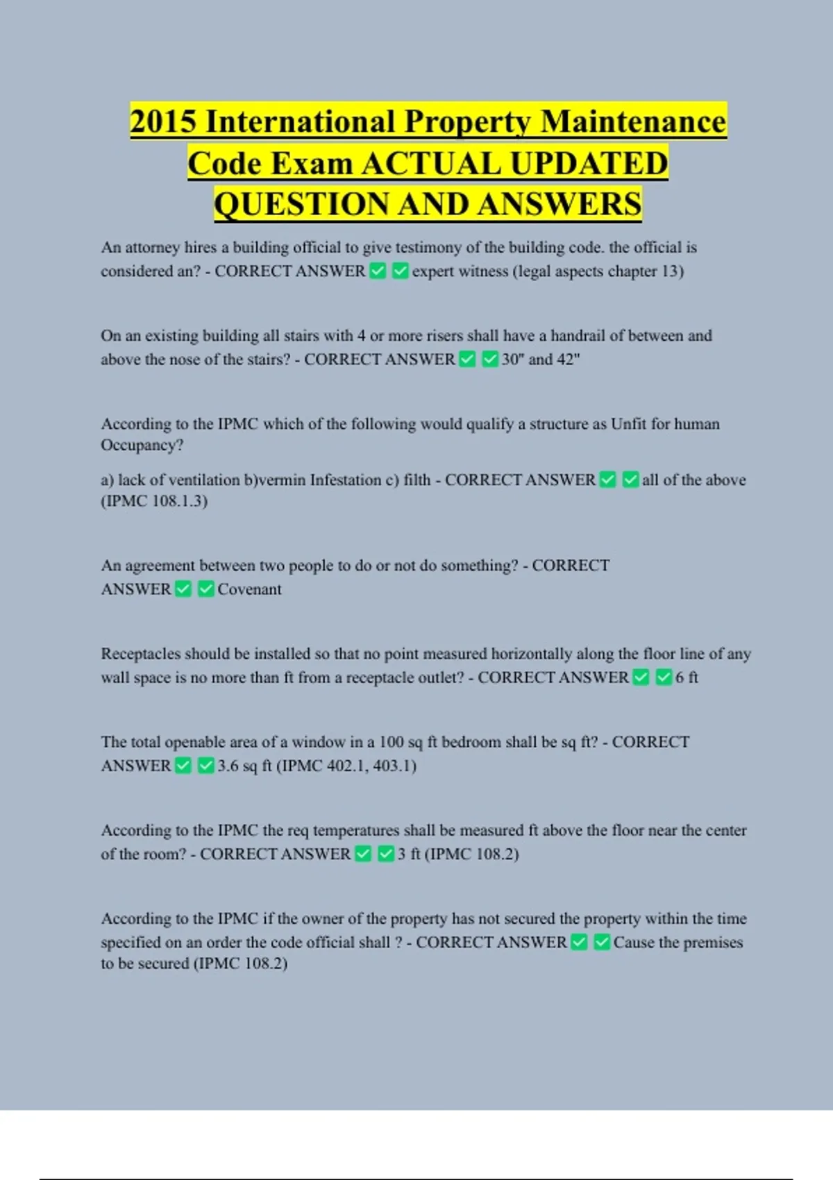 2015 INTERNATIONAL PROPERTY MAINTENANCE CODE visual data 8