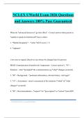 NCLEX UWorld Exam 2026 Questions and Answers 100&percnt; Pass Guaranteed