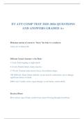 ET ATT COMP TEST 2025-2026 QUESTIONS AND ANSWERS GRADED A&plus;