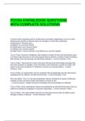 PCCSA KNOWLEDGE QUESTIONS WITH COMPLETE SOLUTIONS