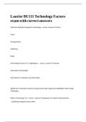 Laurier BU111 Technology Factors exam with correct answers&period;