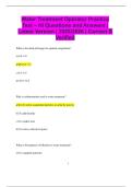Water Treatment Operator Practice Test &ndash; HI Questions and Answers &vert; Latest Version &vert; 2025&sol;2026 &vert; Correct &  Verified