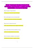 Water Treatment Grade 4 Exam Prep Questions and Answers &vert; Latest Version  &vert; 2025&sol;2026 &vert; Correct & Verified