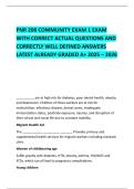 PNR 208 COMMUNITY EXAM 1 EXAM WITH CORRECT ACTUAL QUESTIONS AND CORRECTLY WELL DEFINED ANSWERS LATEST ALREADY GRADED A&plus; 2025 &ndash; 2026