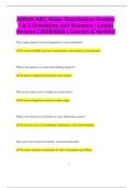 AWWA ABC Water Distribution Grades 1 & 2 Questions and Answers &vert; Latest Version &vert; 2025&sol;2026 &vert; Correct & Verified