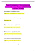 Water Distribution 1 Questions and Answers &vert; Latest Version &vert; 2025&sol;2026 &vert;  Correct & Verified