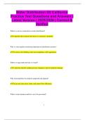 Water Distribution D2 California Practice Test Questions and Answers &vert; Latest Version &vert; 2025&sol;2026 &vert; Correct &  Verified
