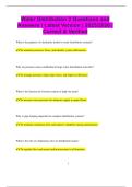 Water Distribution 2 Questions and Answers &vert; Latest Version &vert; 2025&sol;2026 &vert;  Correct & Verified