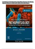 NCLEX & Medical Exam Prep &ndash; Test Bank for McCance & Huether&rsquo;s Pathophysiology&colon; The Biologic Basis for Disease in Adults and Children&comma; 9th Edition &lpar;2025 Updates&comma; Verified Answers&rpar;