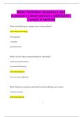 Water Pollution Questions and Answers &vert; Latest Version &vert; 2025&sol;2026 &vert;  Correct & Verified